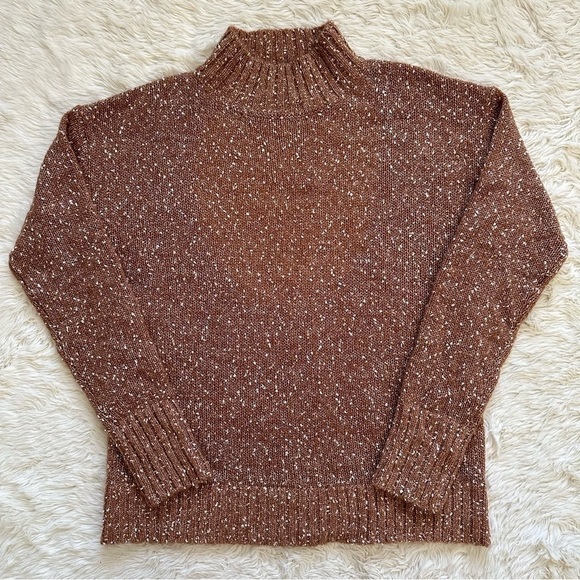 Tularosa Sweater Tash Mockneck Cut Out Back in Dijon Brown XS NWT New - Picture 3 of 13